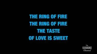 Ring Of Fire in the Style of "Johnny Cash" karaoke video with lyrics (with lead vocal)