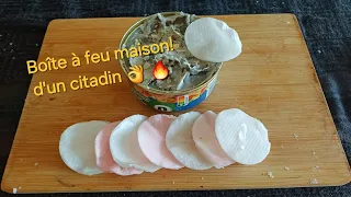 Confection d'une boîte à feu! Avec boîte à œuf et bougie, première partie! Partie suivante vendredi!