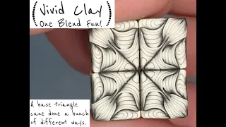 One Blend Fun! Polymer Clay Cane