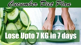 Cucumber Diet Plan: How to lose upto 7 kgs weight in just 7 days