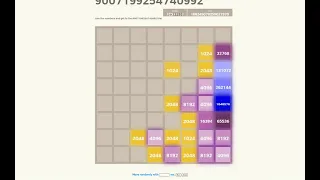 【2048 8x8】9007199254740992 tile! It can be beaten within 3 minute.