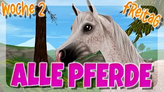 ALLE 4 PFERDE FREITAG - WOCHE 2 🐴 WESTERN CAMP 2024 GUIDE ✨ | Star Stable [SSO]