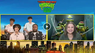 TEENAGE MUTANT NINJA TURTLES: MUTANT MAYHEM Cast Interview