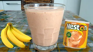 Como fazer VITAMINA de BANANA com NESTON FÁCIL E NUTRITIVO