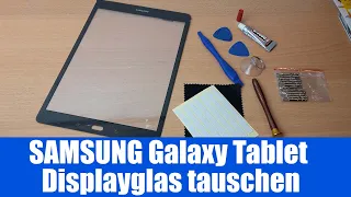 Display Glas zerbrochen - Samsung Tablet SM-T555 Austausch Digitizer Change / Repair