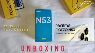 #UNBOXING Realme Narzo N53 Feather Black 8GB RAM,128GB Storage,33W Fast Charging,90 Hz REFRESH RATE