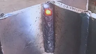 Very few people know the 3F fillet welding technique on thick metal plates, 6013