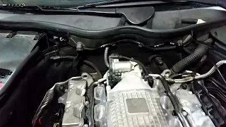 Starting Mercedes Benz C32 AMG without Intake Manifolds and Throttle Body