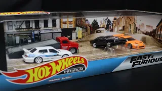 Hot Wheels Premium - Fast & Furious Diorama Box Set - Walmart Exclusive - The Fast and the Furious