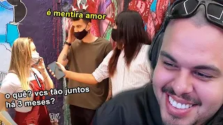 AMANTE LIGA PRO MARIDO NA FRENTE DE ESPOSA E O PAU QUEBRA - Maicon React