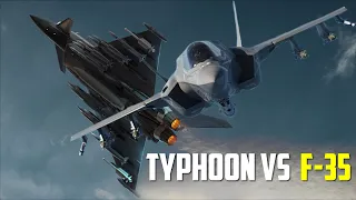 F-35B Lightning vs Eurofighter Typhoon Compares Two of the UK's Most Advanced Fighter Jets