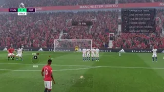 Marcus Rashford vs Chelsea (PS4 Fifa 20 Freekick)