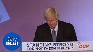 Boris Johnson SAVAGES Theresa May's Brexit deal at DUP conference