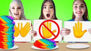 NO HAND VS ONE HAND VS TWO HAND EATING CHALLENGE | CRAZY POP IT & FUNNY SITUATIONS BY CRAFTY HACKS