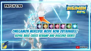 Digimon RPG - Omegamon Merciful Mode, Royal Base Crest Revamp, Discord Event and Patch 1.96!