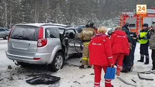 Смертельное ДТП в Мамасево 21.01.19. (видео)