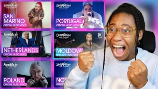 AMERICAN REACTS TO EUROVISION 2024 SONGS FOR THE FIRST TIME!😍 (NORWAY, POLAND, NETHERLANDS & MORE)