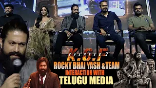 KGF Chapter 2 Movie Team Interaction With Telugu Media - Yash KGF 2 Press Meet || Bullet Raj