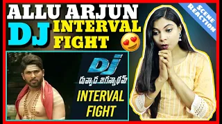 DJ Interval Fight Scene Reaction || Allu Arjun Fight Scenes || ALLU ARJUN REACTION || PRAGATI PAL