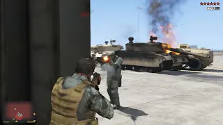 GTA 5 RDE 4.0 - Military Base Rampage + Ten Star Escape