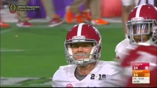 Alabama's onside kick against Clemson.