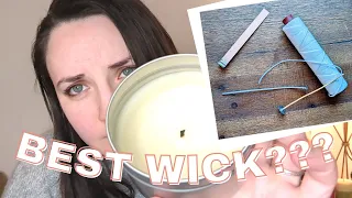 What's the Best Wick for Beeswax Candles? (Wick testing 4 different wicks!)