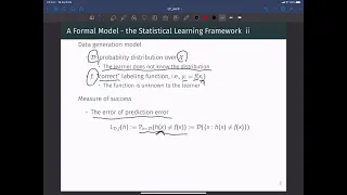 [W3-1] Statistical Learning Framework