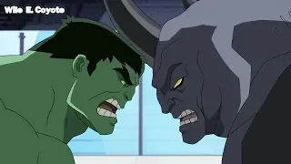 Hulk vs Rhino ♦ Ultimate Spider Man T03E16 ♦ Español Latino
