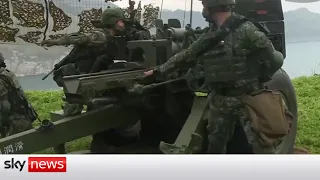 Taiwan stages military drills - but they don't want war