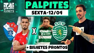 PALPITES E APOSTAS DE FUTEBOL PARA HOJE 12-04 2024 + BILHETE PRONTO (SEXTA-FEIRA)