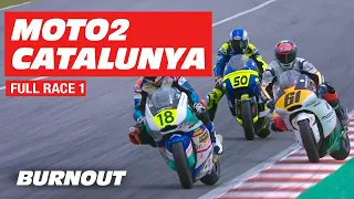Moto2 European Championship | FULL RACE 1 | Barcelona-Catalunya 2019 | BURNOUT