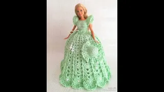 Extremely gorgeous and lovely crochet barbie doll dresses designs // crochet princess dresses ideas