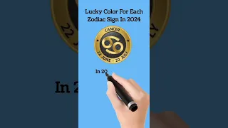 Lucky colors for Cancer in 2024 #horoscope #astrologydaily #luckycolors