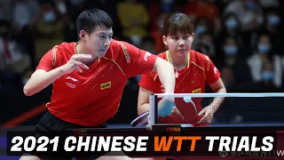 Wang Chuqin/Sun Yingsha vs Zhou Yu/Chen Xingtong | Chinese WTT Trials and Olympic Simulation (Group)