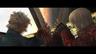 Dante vs Vergil Final Boss Fight + All Ending Cutscenes + Secret Ending | Devil May Cry 3 HD