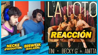 TINI, Becky G, Anitta - La Loto | 🌟 REACCIÓN PRODUCTOR y BAILARÍN 🌟 | #NeckeYBisweik