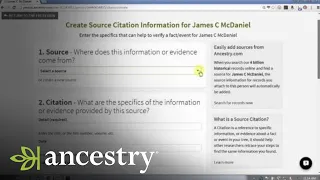 Crafting Source Citations in Your Ancestry Tree | Ancestry