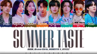 RAIN, MONSTA X, Brave Girls, ATEEZ - 'SUMMER TASTE' Lyrics [Color Coded_Han_Rom_Eng]