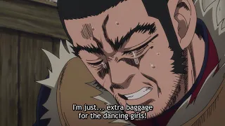 Golden Kamuy Funny Scene: Tanigaki tries to become a dancer and cries