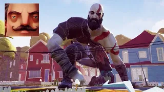 Hello Neighbor - My New Neighbor God of War Ragnarök Big Kratos Act 2 Gameplay Walkthrough