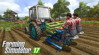 ПОМОГ БАБУШКЕ ПОСАДИТЬ КАРТОШКУ! СЛОМАЛСЯ ТРАКТОР! FARMING SIMULATOR 17