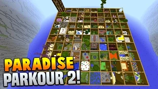 Minecraft PARADISE PARKOUR 2! (Over 100 Stages & Hour Long Parkour Map!) w/PrestonPlayz & Vikkstar