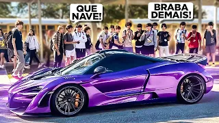 Busquei meu AMIGO na ESCOLA de MCLAREN 720s N-largo *PAROU TUDO*