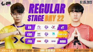 [EN] RA vs JT | KBG vs KT.RY | FPX vs NOVA - REGULAR STAGE DAY 22 WRL ASIA 2023 (BO3)