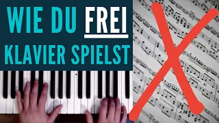 Wie Du FREI Klavier spielst (SIMPLER DENKPROZESS)🤩