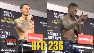 Holloway vs. Poirier 2, Gastelum vs. Adesanya Weigh-ins | UFC 236 | ESPN MMA