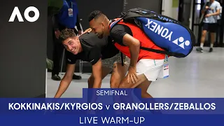 LIVE: Kokkinakis/Kyrgios v Granollers/Zeballos Warm-Up: Rod Laver Arena | Australian Open 2022