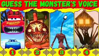 Guess the Monster's Voice McQueen Eater, Choo Choo Charles, Light Head, House Head Coffin Dance
