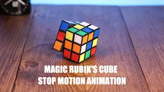 Rubik’s Cube Solving Itself (4k) Stop Motion Animation Style