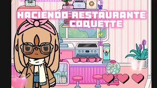 Haciendo un restaurante coquette💗/sara valeria/ #tocaboca